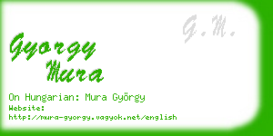 gyorgy mura business card